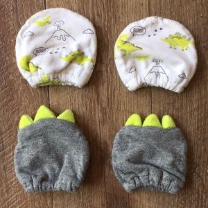 dinosaur baby mittens